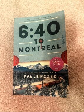 6:40 to Montreal by Eva Jurczyk - Blue & Red Cover Paperback